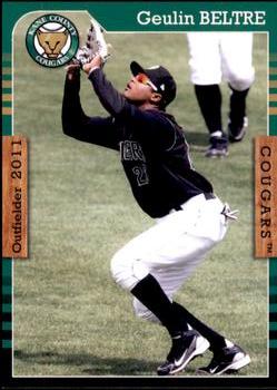 2011 Grandstand Kane County Cougars #NNO Geulin Beltre Front