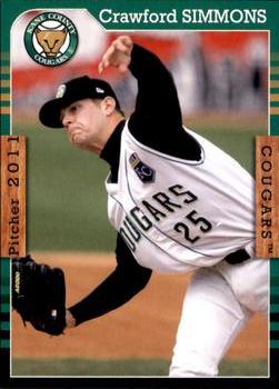 2011 Grandstand Kane County Cougars #NNO Crawford Simmons Front