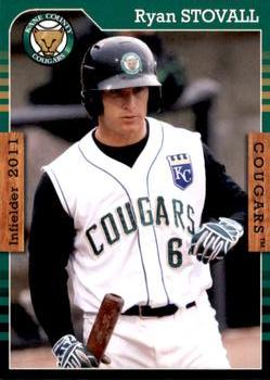 2011 Grandstand Kane County Cougars #NNO Ryan Stovall Front
