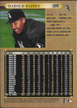 1997 Topps Gallery #10 Harold Baines Back
