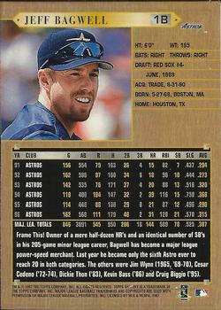 1997 Topps Gallery #126 Jeff Bagwell Back