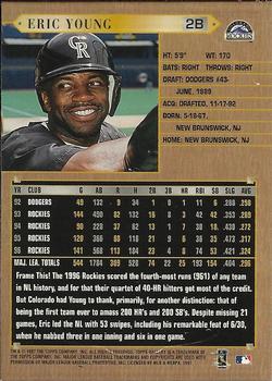 1997 Topps Gallery #127 Eric Young Back