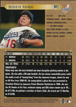 1997 Topps Gallery #139 Hideo Nomo Back