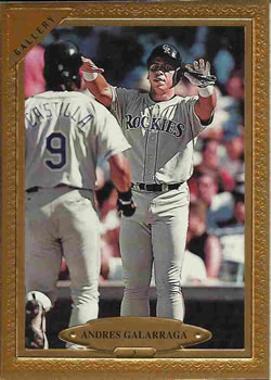 1997 Topps Gallery #3 Andres Galarraga Front