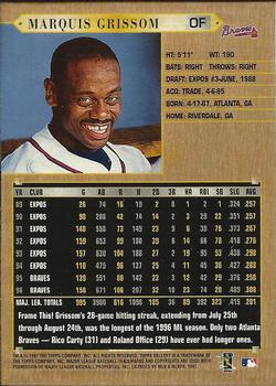 1997 Topps Gallery #87 Marquis Grissom Back