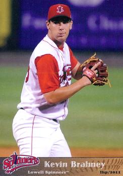2011 Grandstand Lowell Spinners #NNO Kevin Brahney Front