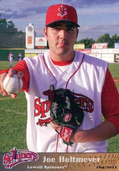 2011 Grandstand Lowell Spinners #NNO Joe Holtmeyer Front