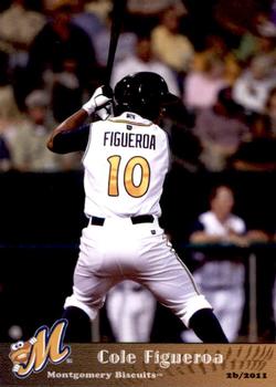 2011 Grandstand Montgomery Biscuits #NNO Cole Figueroa Front