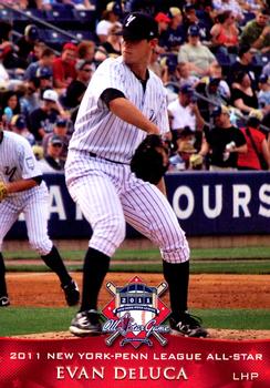 2011 Grandstand New York-Penn League All-Stars American League #NNO Evan DeLuca Front