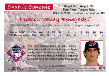 2011 Grandstand New York-Penn League All-Stars American League #NNO Charlie Cononie Back