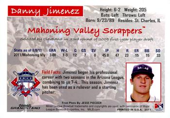 2011 Grandstand New York-Penn League All-Stars American League #NNO Danny Jimenez Back