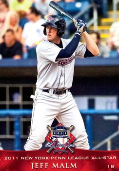 2011 Grandstand New York-Penn League All-Stars American League #NNO Jeff Malm Front