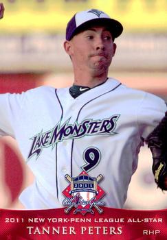 2011 Grandstand New York-Penn League All-Stars American League #NNO Tanner Peters Front