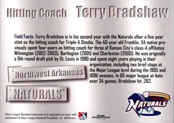 2011 Grandstand Northwest Arkansas Naturals #NNO Terry Bradshaw Back