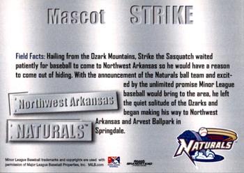 2011 Grandstand Northwest Arkansas Naturals #NNO Strike Back