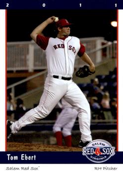2011 Grandstand Salem Red Sox #NNO Tom Ebert Front