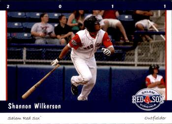 2011 Grandstand Salem Red Sox #NNO Shannon Wilkerson Front