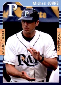2011 Grandstand Princeton Rays #NNO Michael Johns Front