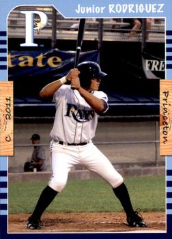 2011 Grandstand Princeton Rays #NNO Junior Rodriguez Front