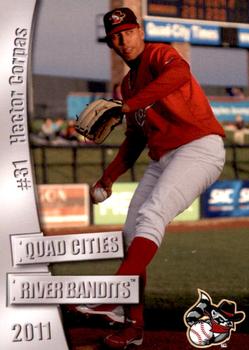 2011 Grandstand Quad Cities River Bandits #NNO Hector Corpas Front