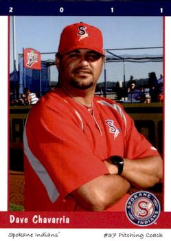 2011 Grandstand Spokane Indians #NNO Dave Chavarria Front