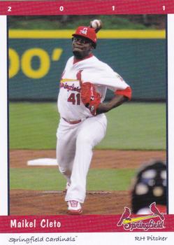 2011 Grandstand Springfield Cardinals #NNO Maikel Cleto Front