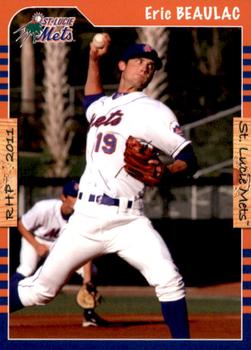 2011 Grandstand St. Lucie Mets #NNO Eric Beaulac Front
