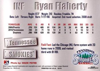 2011 Grandstand Tennessee Smokies #NNO Ryan Flaherty Back