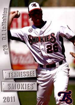 2011 Grandstand Tennessee Smokies #NNO D.J. LeMahieu Front
