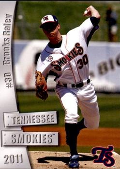 2011 Grandstand Tennessee Smokies #NNO Brooks Raley Front
