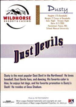 2011 Grandstand Tri-City Dust Devils #NNO Dusty Back