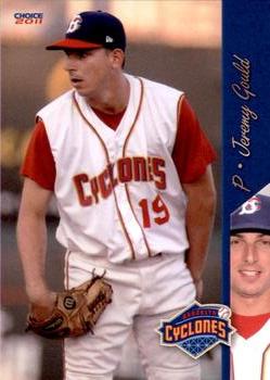 2011 Choice Brooklyn Cyclones #12 Jeremy Gould Front
