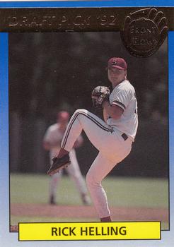 1992 Front Row Draft Picks - Gold #81 Rick Helling Front
