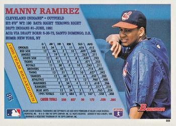 1996 Bowman - Foil #85 Manny Ramirez Back