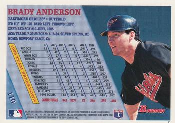 1996 Bowman - Foil #110 Brady Anderson Back