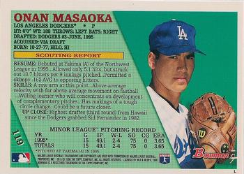 1996 Bowman - Foil #119 Onan Masaoka Back