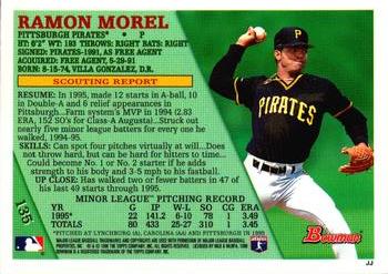 1996 Bowman - Foil #135 Ramon Morel Back