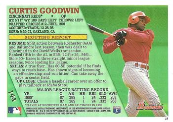 1996 Bowman - Foil #144 Curtis Goodwin Back