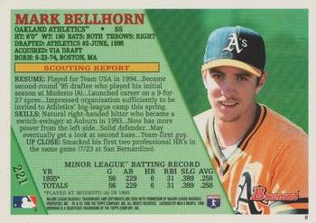 1996 Bowman - Foil #221 Mark Bellhorn Back