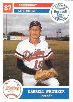 1987 Tulsa Drillers #21 Darrell Whitaker Front