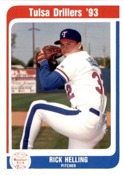 1993 Tulsa Drillers #12 Rick Helling Front