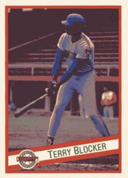 1992 Liga Mexicana de Beisbol #25 Terry Blocker Front