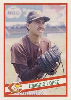 1992 Liga Mexicana de Beisbol #37 Emigdio Lopez Front