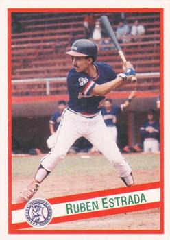 1992 Liga Mexicana de Beisbol #114 Ruben Estrada Front