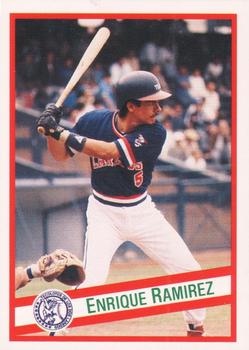 1992 Liga Mexicana de Beisbol #130 Enrique Ramirez Front