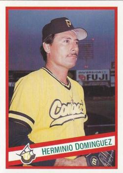 1992 Liga Mexicana de Beisbol #123 Herminio Dominguez Front