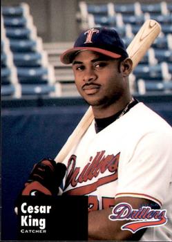 1998 Tulsa Drillers #22 Cesar King Front
