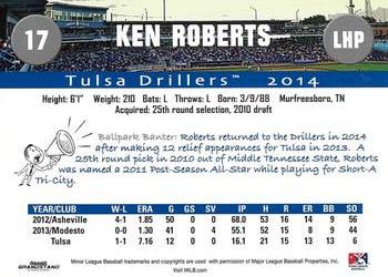 2014 Grandstand Tulsa Drillers #NNO Ken Roberts Back