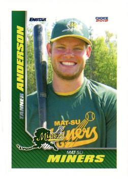 2012 Choice Mat-Su Miners #02 Tanner Anderson Front