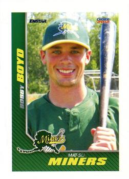 2012 Choice Mat-Su Miners #05 Bobby Boyd Front